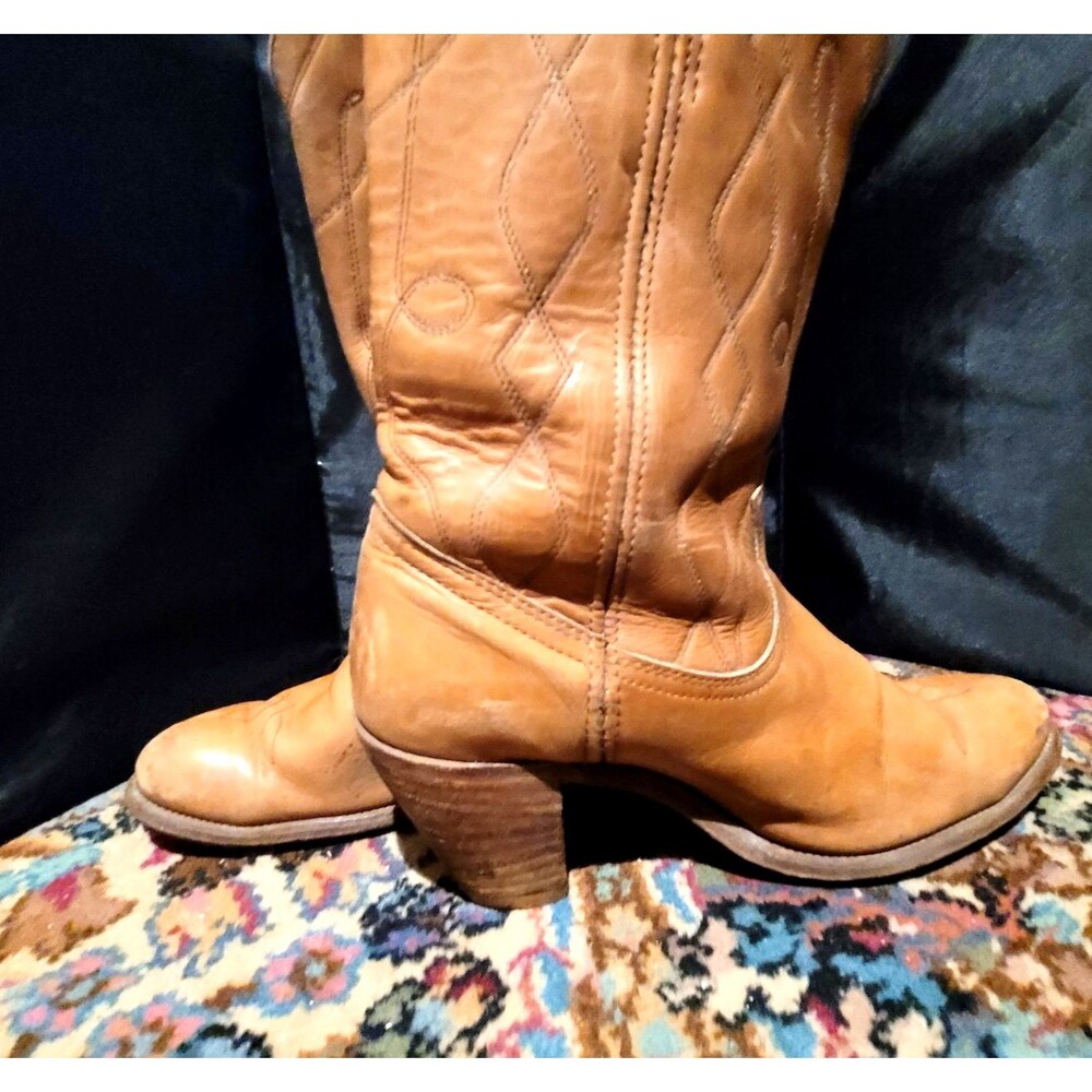 Frye Tan Heeled Boots - Picture 2 of 11